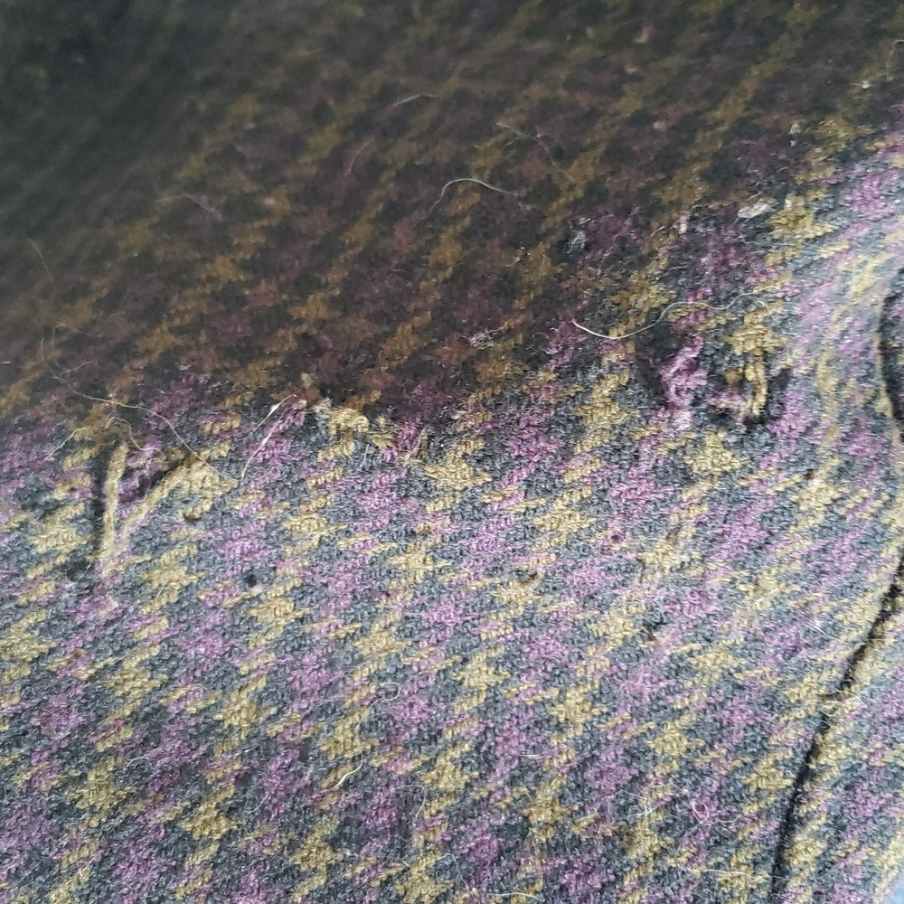 Via/Moda IntWool Plaid Double-Breasted Coat - Picture 10 of 14